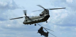 Fire Bucket Operations oefening boven Soesterberg