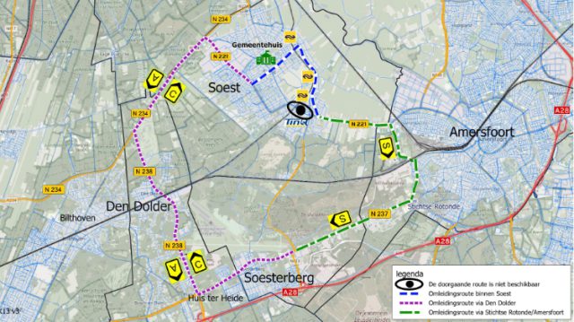 Verkeersafsluiting Soest